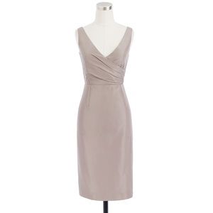 NWT Jcrew Sara dress silk taffeta|size 00|ivory
